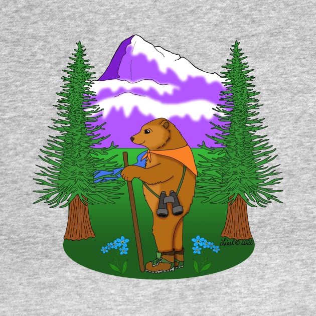 Denali Hiking Bear by HonuHoney